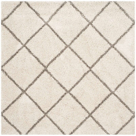 Safavieh Hudson Shag Sgh281A Ivory/Grey Rug - Safavieh - sgh281a - 3sq