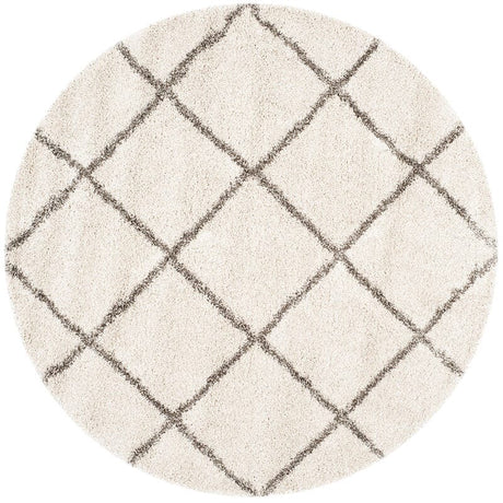 Safavieh Hudson Shag Sgh281A Ivory/Grey Rug - Safavieh - sgh281a - 7r