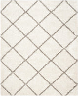 Safavieh Hudson Shag Sgh281A Ivory/Grey Rug - Safavieh - sgh281a - 7r