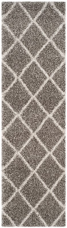 Safavieh Hudson Shag Sgh281B Grey/Ivory Rug - Safavieh - sgh281b - 28