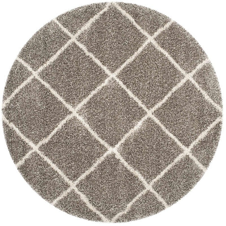 Safavieh Hudson Shag Sgh281B Grey/Ivory Rug - Safavieh - sgh281b - 3r