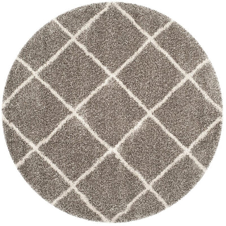 Safavieh Hudson Shag Sgh281B Grey/Ivory Rug - Safavieh - sgh281b - 7r