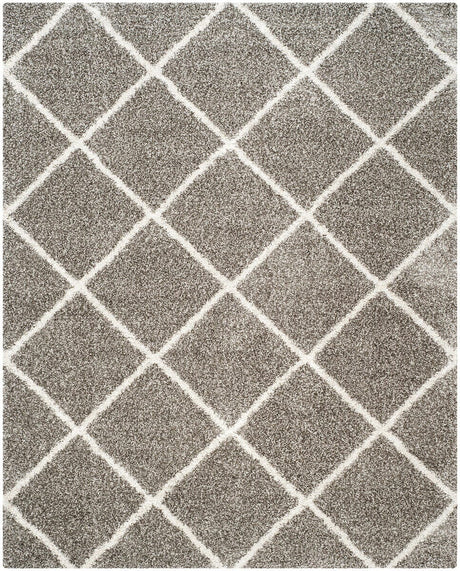 Safavieh Hudson Shag Sgh281B Grey/Ivory Rug - Safavieh - sgh281b - 7r