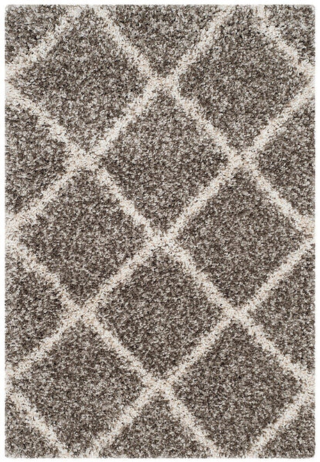 Safavieh Hudson Shag Sgh281B Grey/Ivory Rug - Safavieh - sgh281b - 7r