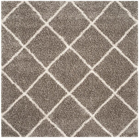 Safavieh Hudson Shag Sgh281B Grey/Ivory Rug - Safavieh - sgh281b - 7sq