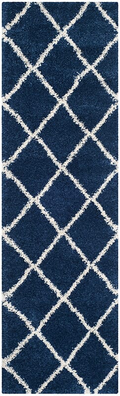 Safavieh Hudson Shag Sgh281C Navy/Ivory Rug - Safavieh - sgh281c - 28