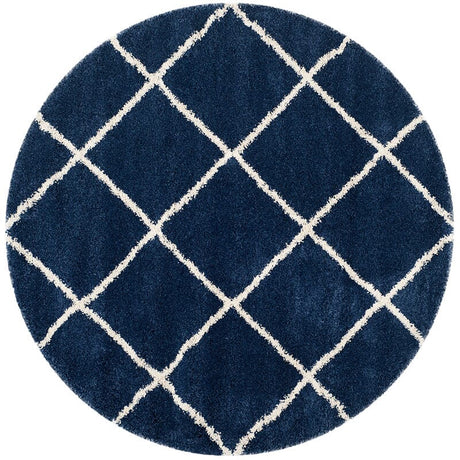 Safavieh Hudson Shag Sgh281C Navy/Ivory Rug - Safavieh - sgh281c - 7r