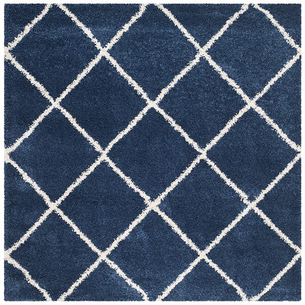 Safavieh Hudson Shag Sgh281C Navy/Ivory Rug - Safavieh - sgh281c - 7sq