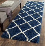 Safavieh Hudson Shag Sgh281C Navy/Ivory Rug - Safavieh - sgh281c - 7sq