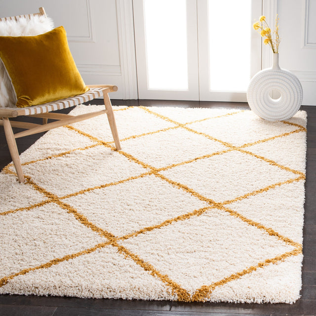 Safavieh Hudson Shag Sgh281E Ivory/Gold Rugs - Safavieh - sgh281e - 3