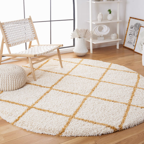 Safavieh Hudson Shag Sgh281E Ivory/Gold Rugs - Safavieh - sgh281e - 7r