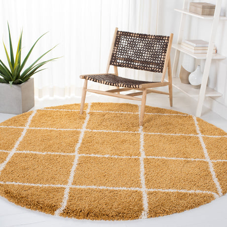 Safavieh Hudson Shag Sgh281F Gold/Ivory Rugs - Safavieh - sgh281f - 7r