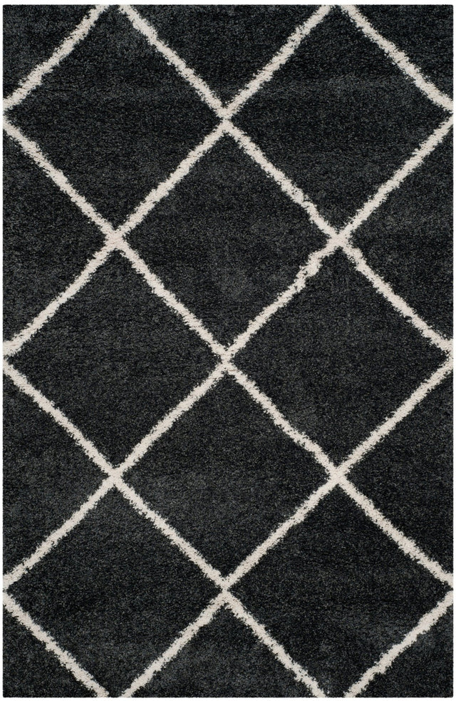 Safavieh Hudson Shag Sgh281G Dark Grey/Ivory Rug - Safavieh - sgh281g - 1115