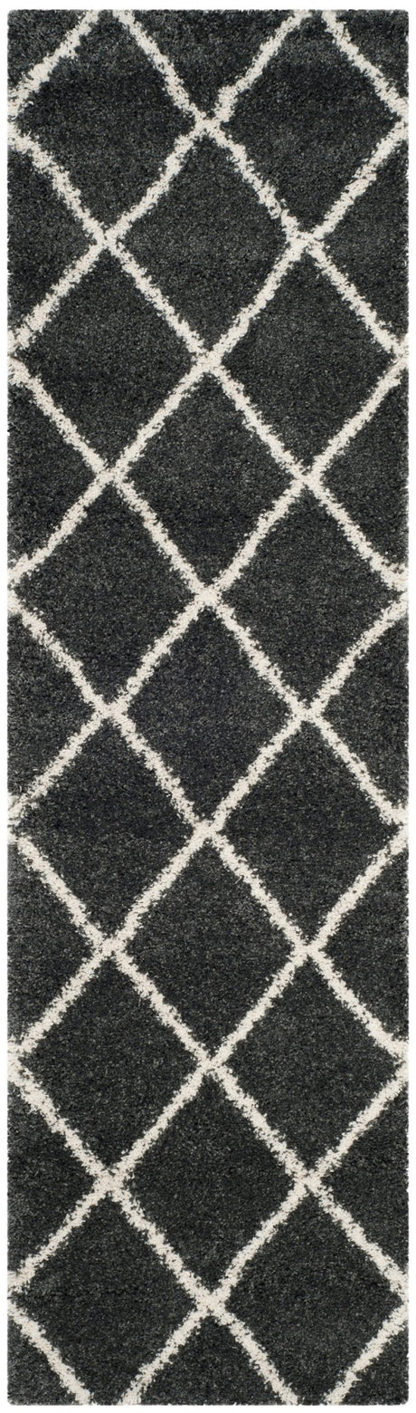 Safavieh Hudson Shag Sgh281G Dark Grey/Ivory Rug - Safavieh - sgh281g - 214