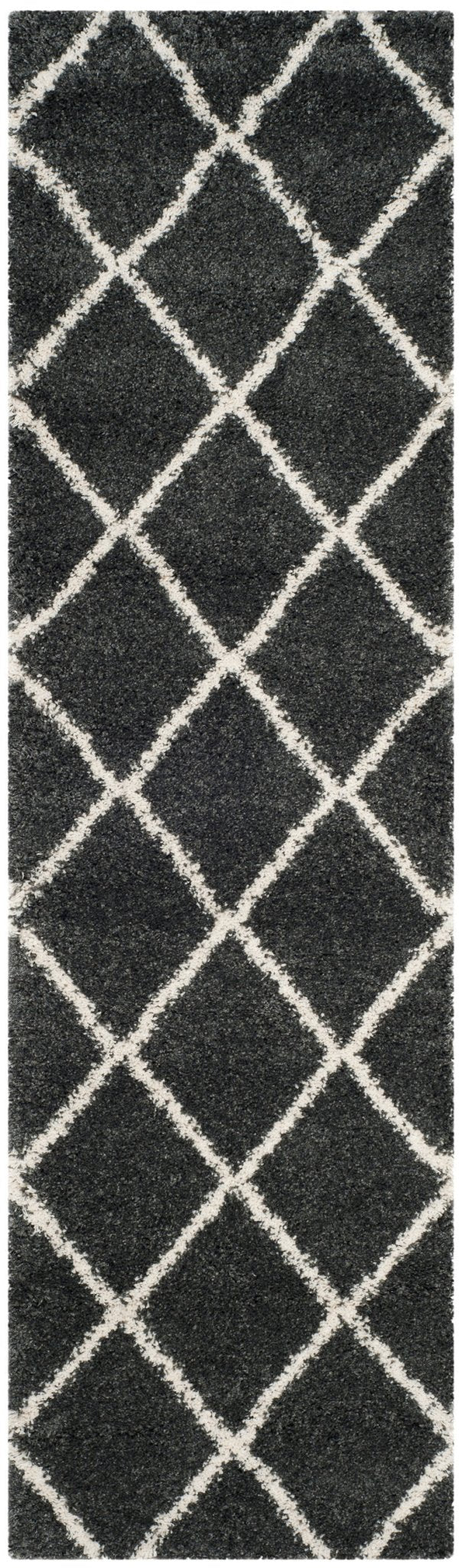 Safavieh Hudson Shag Sgh281G Dark Grey/Ivory Rug - Safavieh - sgh281g - 214