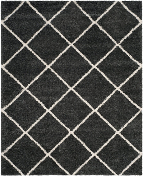 Safavieh Hudson Shag Sgh281G Dark Grey/Ivory Rug - Safavieh - sgh281g - 3r