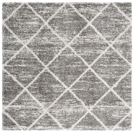 Safavieh Hudson Shag Sgh281K Distressed Grey/Ivory Rugs - Safavieh - sgh281k - 7sq