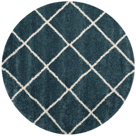 Safavieh Hudson Shag Sgh281L Slate Blue/Ivory Rug - Safavieh - sgh281l - 3r