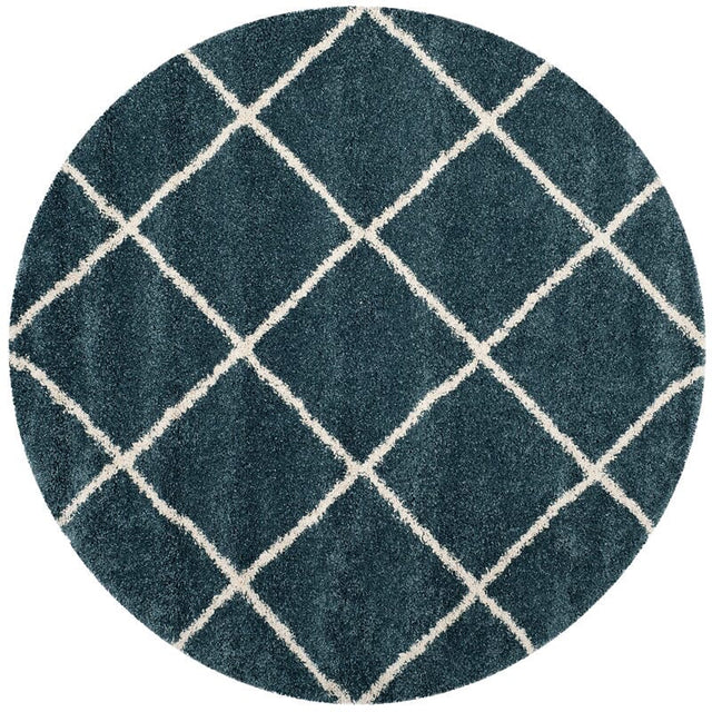 Safavieh Hudson Shag Sgh281L Slate Blue/Ivory Rug - Safavieh - sgh281l - 3r