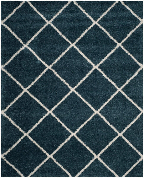 Safavieh Hudson Shag Sgh281L Slate Blue/Ivory Rug - Safavieh - sgh281l - 3r