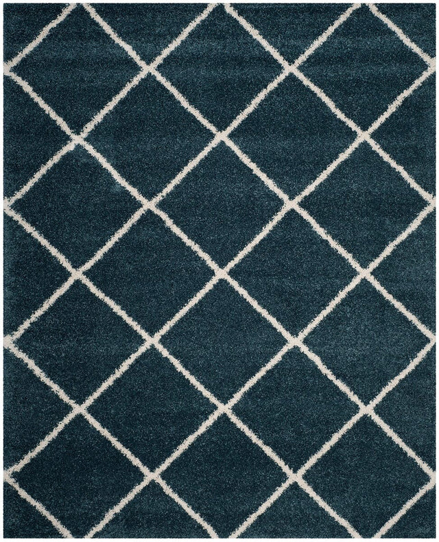 Safavieh Hudson Shag Sgh281L Slate Blue/Ivory Rug - Safavieh - sgh281l - 3r