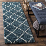 Safavieh Hudson Shag Sgh281L Slate Blue/Ivory Rug - Safavieh - sgh281l - 3r