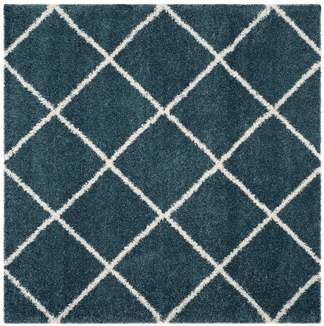 Safavieh Hudson Shag Sgh281L Slate Blue/Ivory Rug - Safavieh - sgh281l - 3sq