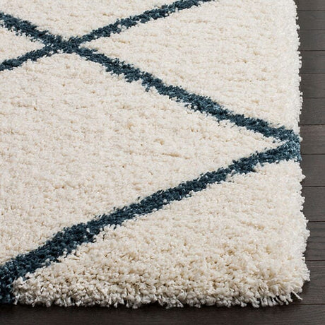 Safavieh Hudson Shag Sgh281T Ivory/Slate Blue Rug - Safavieh - sgh281t - 2