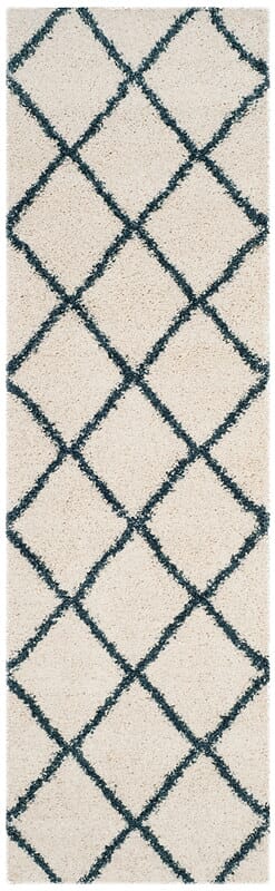 Safavieh Hudson Shag Sgh281T Ivory/Slate Blue Rug - Safavieh - sgh281t - 28