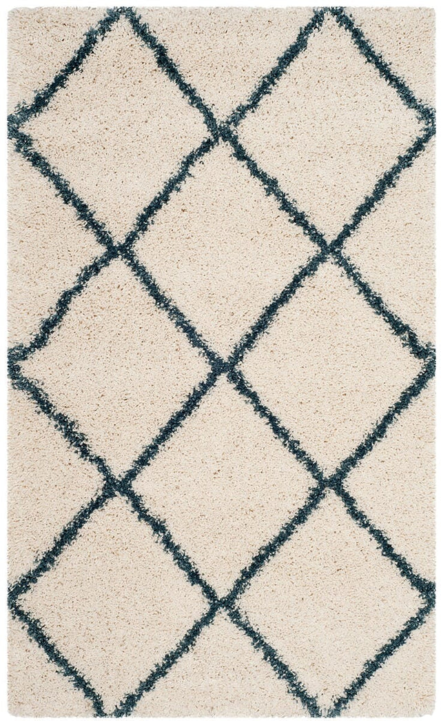 Safavieh Hudson Shag Sgh281T Ivory/Slate Blue Rug - Safavieh - sgh281t - 28