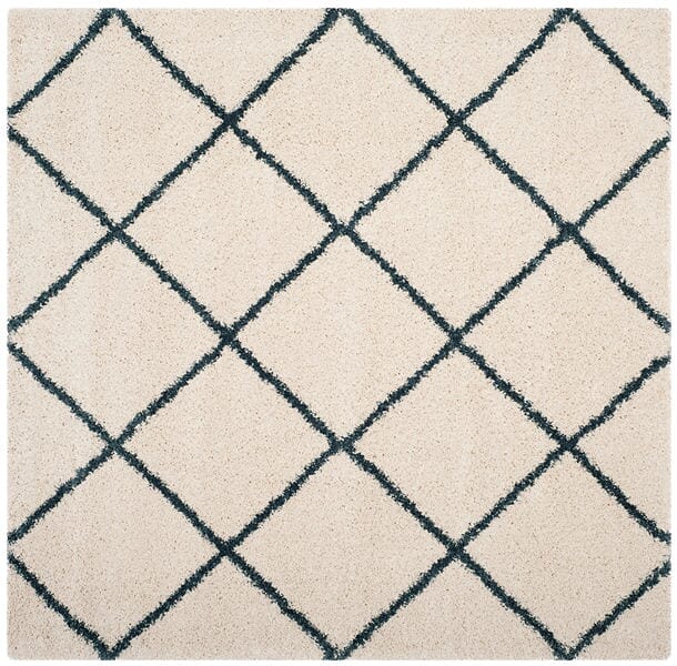 Safavieh Hudson Shag Sgh281T Ivory/Slate Blue Rug - Safavieh - sgh281t - 28