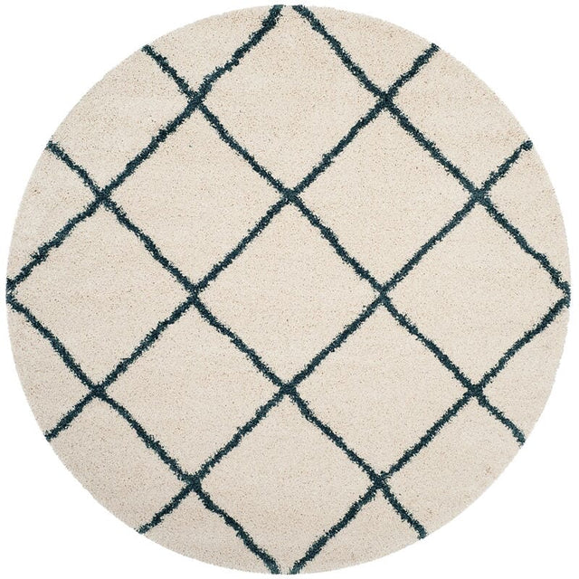 Safavieh Hudson Shag Sgh281T Ivory/Slate Blue Rug - Safavieh - sgh281t - 28