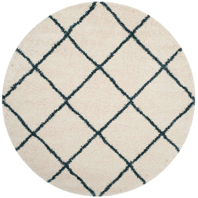 Safavieh Hudson Shag Sgh281T Ivory/Slate Blue Rug - Safavieh - sgh281t - 3r