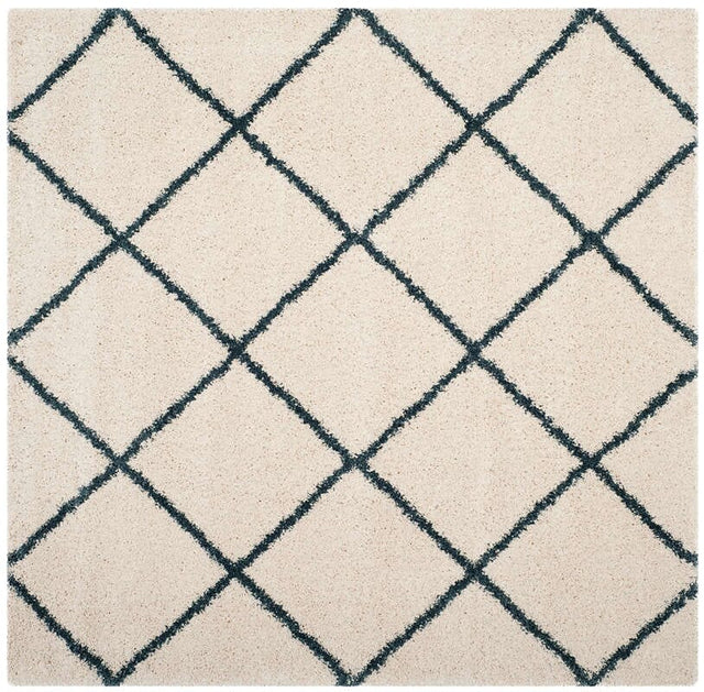 Safavieh Hudson Shag Sgh281T Ivory/Slate Blue Rug - Safavieh - sgh281t - 3sq