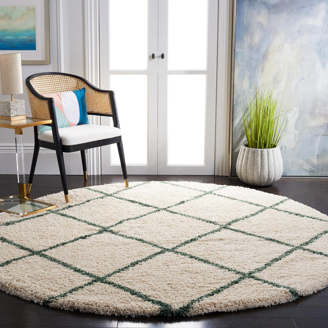 Safavieh Hudson Shag Sgh281X Ivory/Green Rugs - Safavieh - sgh281x - 7r