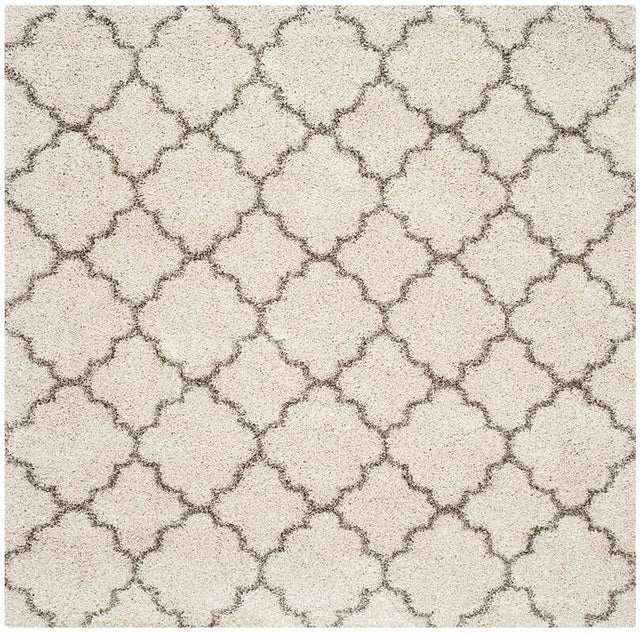 Safavieh Hudson Shag Sgh282A Ivory/Grey Rug - Safavieh - sgh282a - 3sq