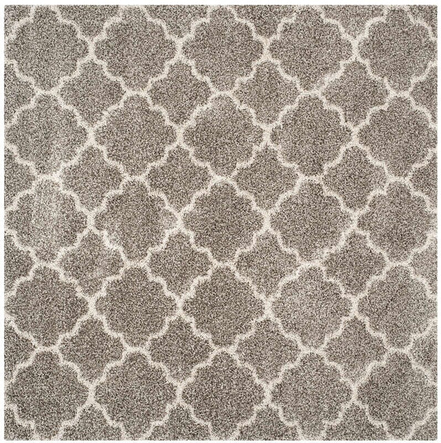 Safavieh Hudson Shag Sgh282B Grey/Ivory Rug - Safavieh - sgh282b - 3sq