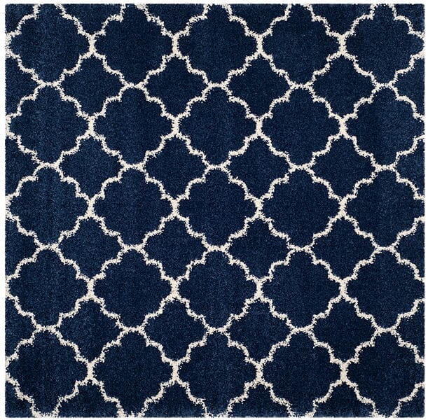 Safavieh Hudson Shag Sgh282C Navy/Ivory Rug - Safavieh - sgh282c - 3r