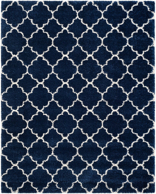 Safavieh Hudson Shag Sgh282C Navy/Ivory Rug - Safavieh - sgh282c - 3r