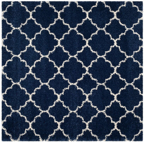 Safavieh Hudson Shag Sgh282C Navy/Ivory Rug - Safavieh - sgh282c - 3sq