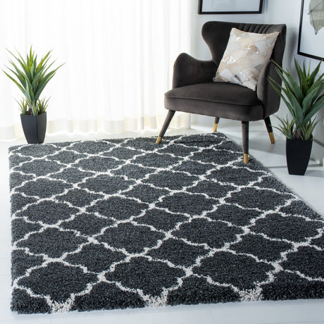 Safavieh Hudson Shag Sgh282G Dark Grey/Ivory Rugs - Safavieh - sgh282g - 4