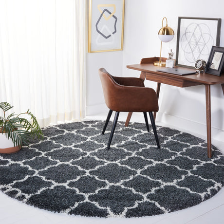 Safavieh Hudson Shag Sgh282G Dark Grey/Ivory Rugs - Safavieh - sgh282g - 7r