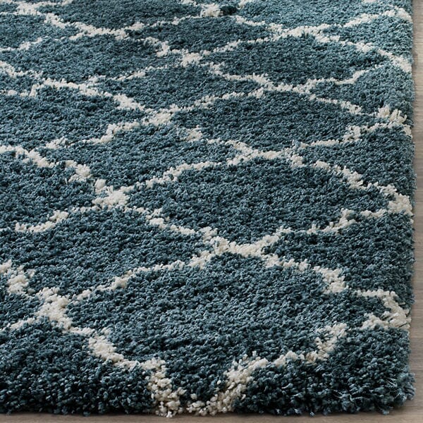 Safavieh Hudson Shag Sgh282L Slate Blue/Ivory Rug - Safavieh - sgh282l - 2