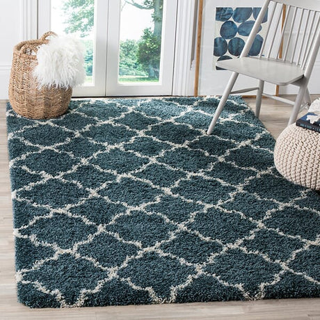 Safavieh Hudson Shag Sgh282L Slate Blue/Ivory Rug - Safavieh - sgh282l - 2