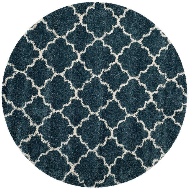 Safavieh Hudson Shag Sgh282L Slate Blue/Ivory Rug - Safavieh - sgh282l - 3r