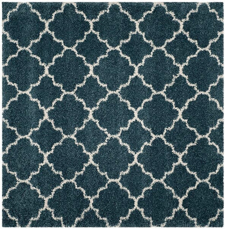 Safavieh Hudson Shag Sgh282L Slate Blue/Ivory Rug - Safavieh - sgh282l - 3sq