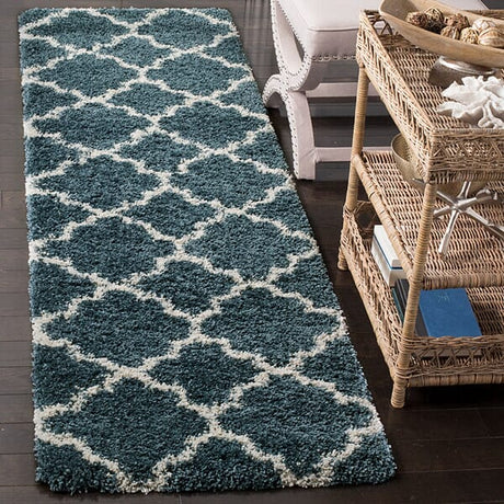 Safavieh Hudson Shag Sgh282L Slate Blue/Ivory Rug - Safavieh - sgh282l - 3sq