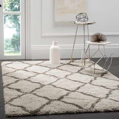 Safavieh Hudson Shag Sgh283A Ivory/Grey Rug - Safavieh - sgh283a - 2