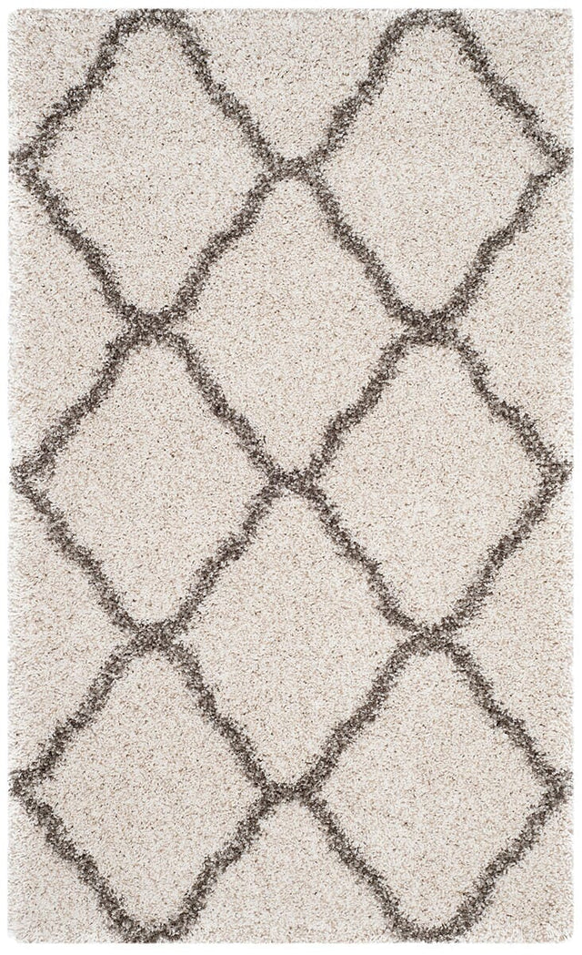 Safavieh Hudson Shag Sgh283A Ivory/Grey Rug - Safavieh - sgh283a - 3r