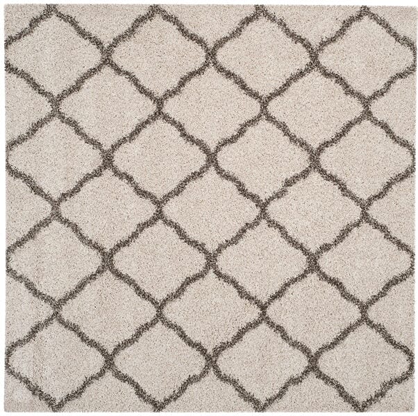 Safavieh Hudson Shag Sgh283A Ivory/Grey Rug - Safavieh - sgh283a - 3sq